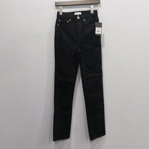 REDONE 80s Slim Straight Jeans Jet Black